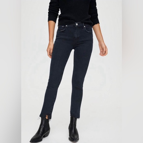 New with tag Agolde Toni demin jeans mid rise straight 26 - Picture 1 of 8